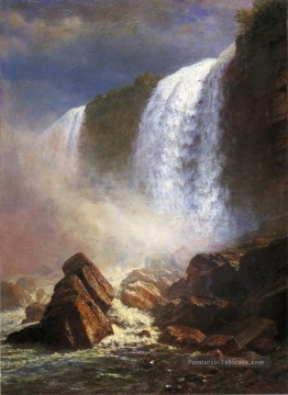 Chutes du Niagara d’en bas Albert Bierstadt paysage Peinture à l'huile